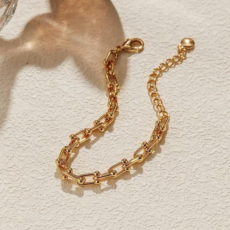 Ziyang U-Shape Horseshoe Bracelet Adjustable Bracelet For Women And Men Non Tarnish Minimalist Fashion Jewelry Accessories With box