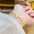 Ziyang Butterfly Adjusted Bracelet Non-Tarnish For Women - Luxurious and Simple Titanium Fashion Jewelry with Elegant Butterfly Design & Adjustable with Box