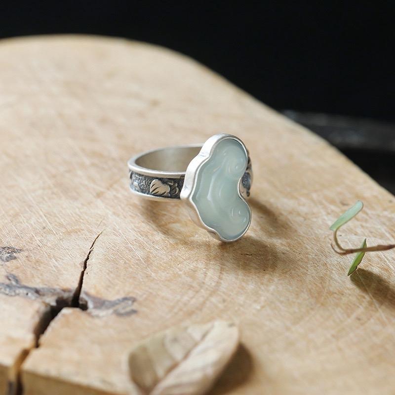 Ziyang Fengshui Lucky Charm Ruyi Ring Adjustable Size for Women Men Fashion Jewelry Accessories Elegant Design Unisex