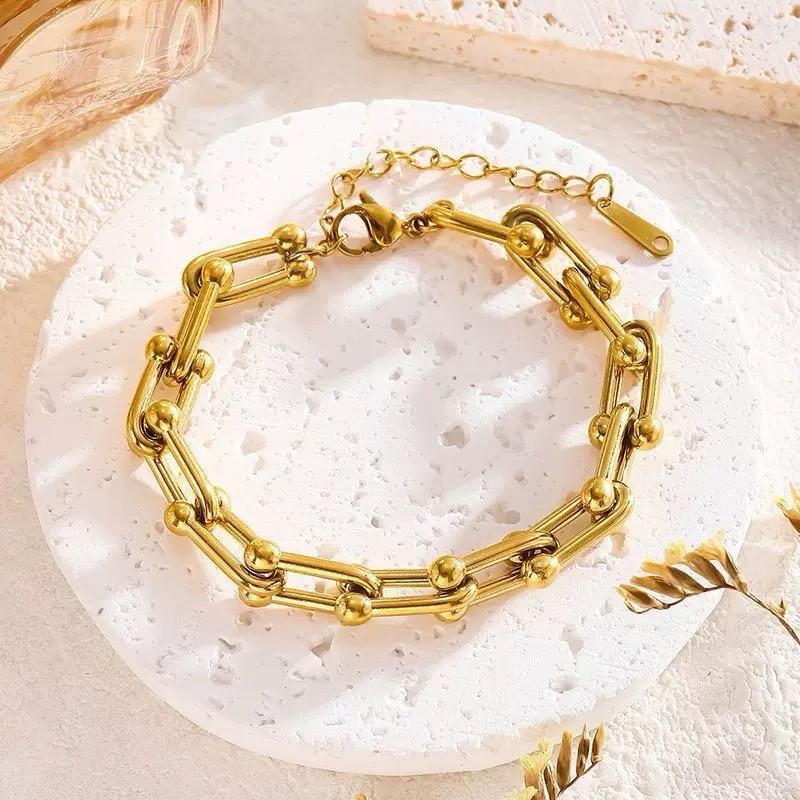 Ziyang U-Shape Horseshoe Bracelet Adjustable Bracelet For Women And Men Non Tarnish Minimalist Fashion Jewelry Accessories With box
