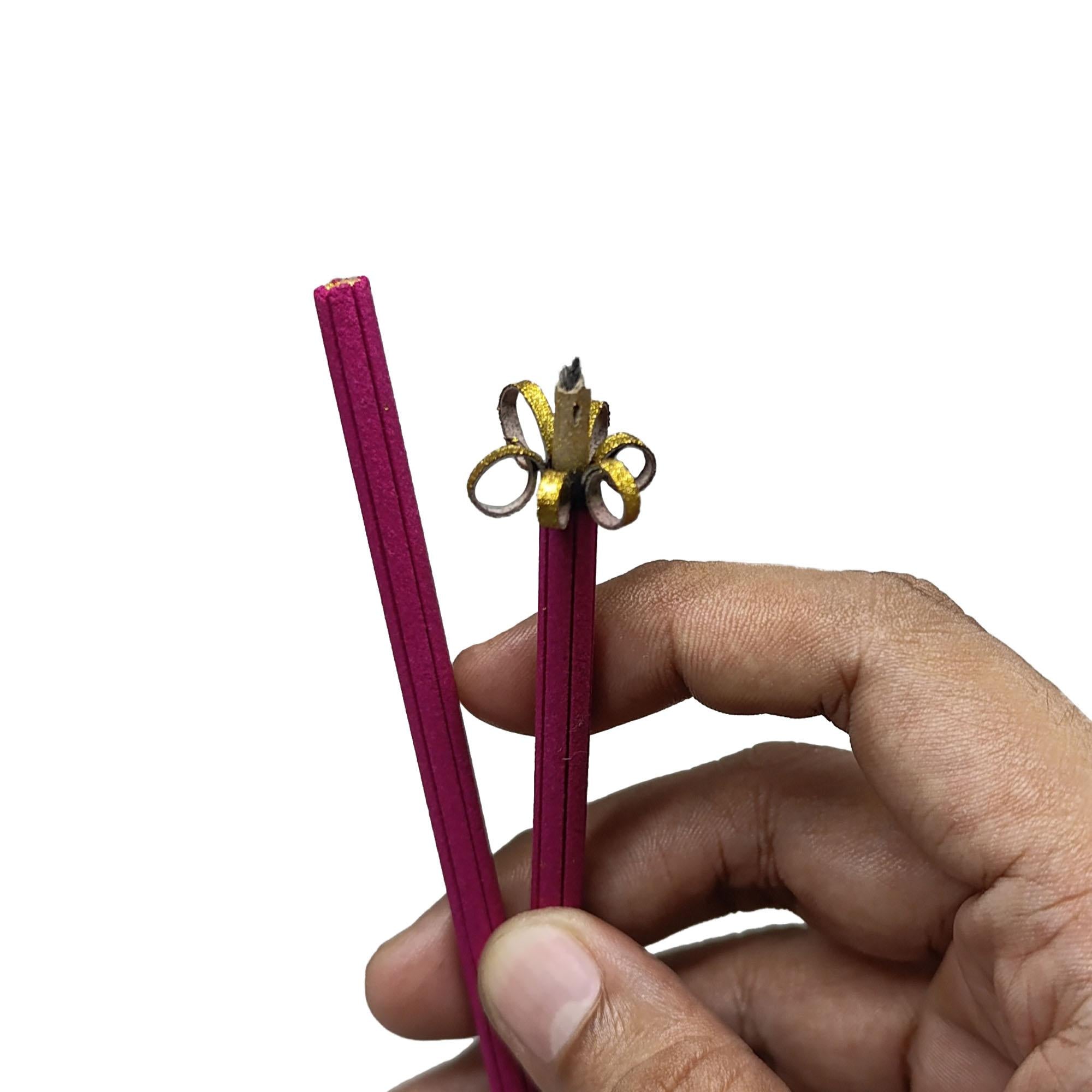 Ziyang 18pcs Flowers Bloom in Prosperity Chinese Incense Sticks for Blessings Wishes & Bad Spirit with Flower Ash Effect Aroma