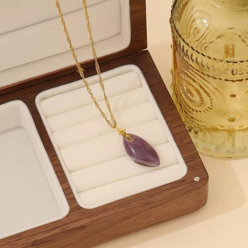 Natural crystal Energy Stone Necklace  lapis lazuli Stone Necklace  for women lapis lazuli faceted Necklace For gift Lucky charm