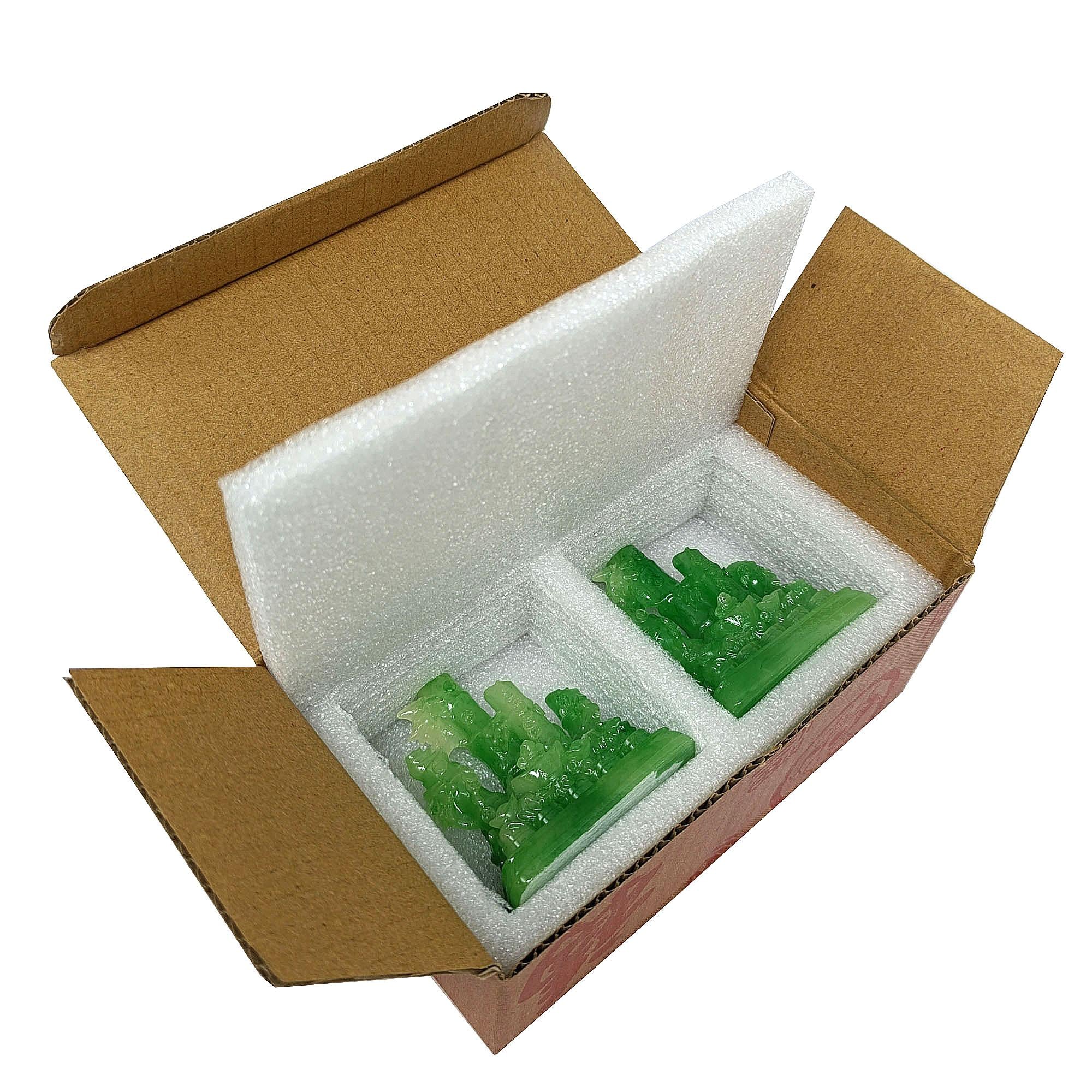 Ziyang fengshui 1pair Jade Lucky Bamboo Lucky Charm Ornaments Decor