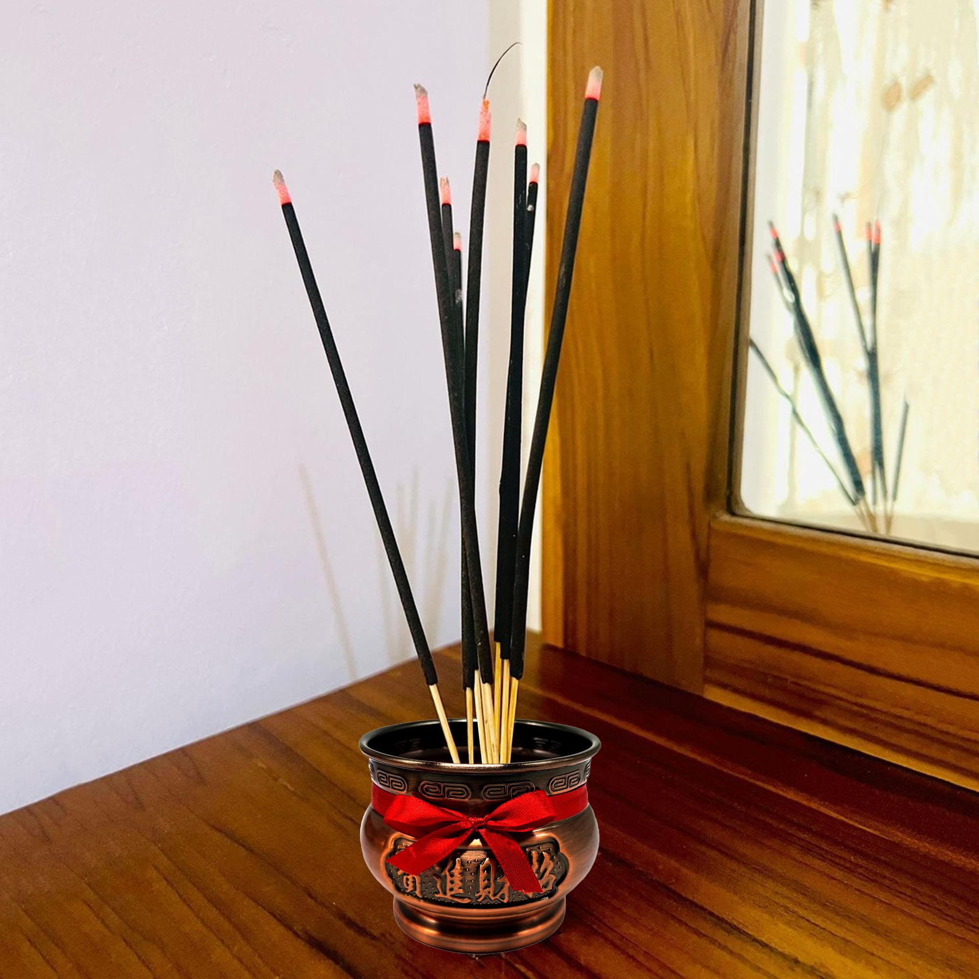 Ziyang 1PC Lucky Charm Chinese Incense Holder Made of Stainless Steel for Home and Event Ornaments