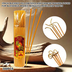 Ziyang 300Pcs 1Pack Blessed Yellow Chinese Incense Sticks Environmentally friendly and smoke-free for Blessings Wishes and Bad Spirit Mosquito Repellent Pabango