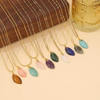 Natural crystal Energy Stone Necklace  lapis lazuli Stone Necklace  for women lapis lazuli faceted Necklace For gift Lucky charm