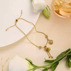 Ziyang Lucky Charm Adjustable Bracelet for Women - Ethnic Style and National Trend with 'Fu' Character Non Tarnish Minimalist Fashion Jewelry