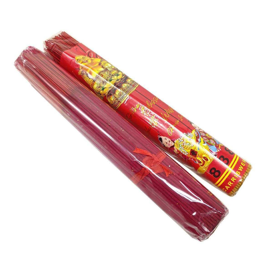 Blessed Chinese Incense 200Pcs 1Pack Fengshui Blessings Wishes Red & Yellow Sticks for Business Ornaments Decor Mosquito Repellent Decor