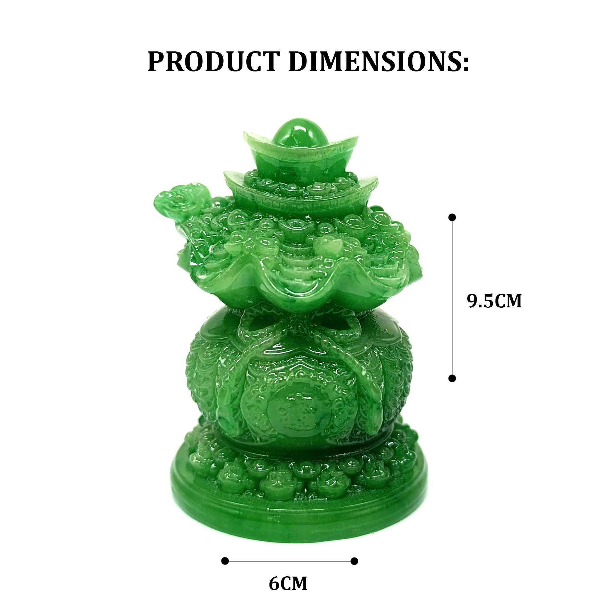 Ziyang Jade Lucky Tree & Jade Money Bag Feng Shui Display 6x9.5cm (1 pair) Ornaments Decor