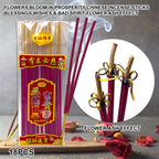 Ziyang 18pcs Flowers Bloom in Prosperity Chinese Incense Sticks for Blessings Wishes & Bad Spirit with Flower Ash Effect Aroma