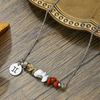Ziyang 12 Constellation Natural Stone Beads Lucky Necklace for Men and Women - Fashion Jewelry Gift
