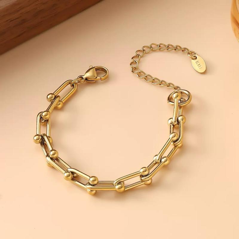 Ziyang U-Shape Horseshoe Bracelet Adjustable Bracelet For Women And Men Non Tarnish Minimalist Fashion Jewelry Accessories With box