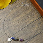 Ziyang 12 Constellation Natural Stone Beads Lucky Necklace for Men and Women - Fashion Jewelry Gift