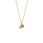 Ziyang Colorful Droplet Oil Elephant Necklace Simple Stainless Steel Pendant Necklace Collar Chain for Women with Unique Design