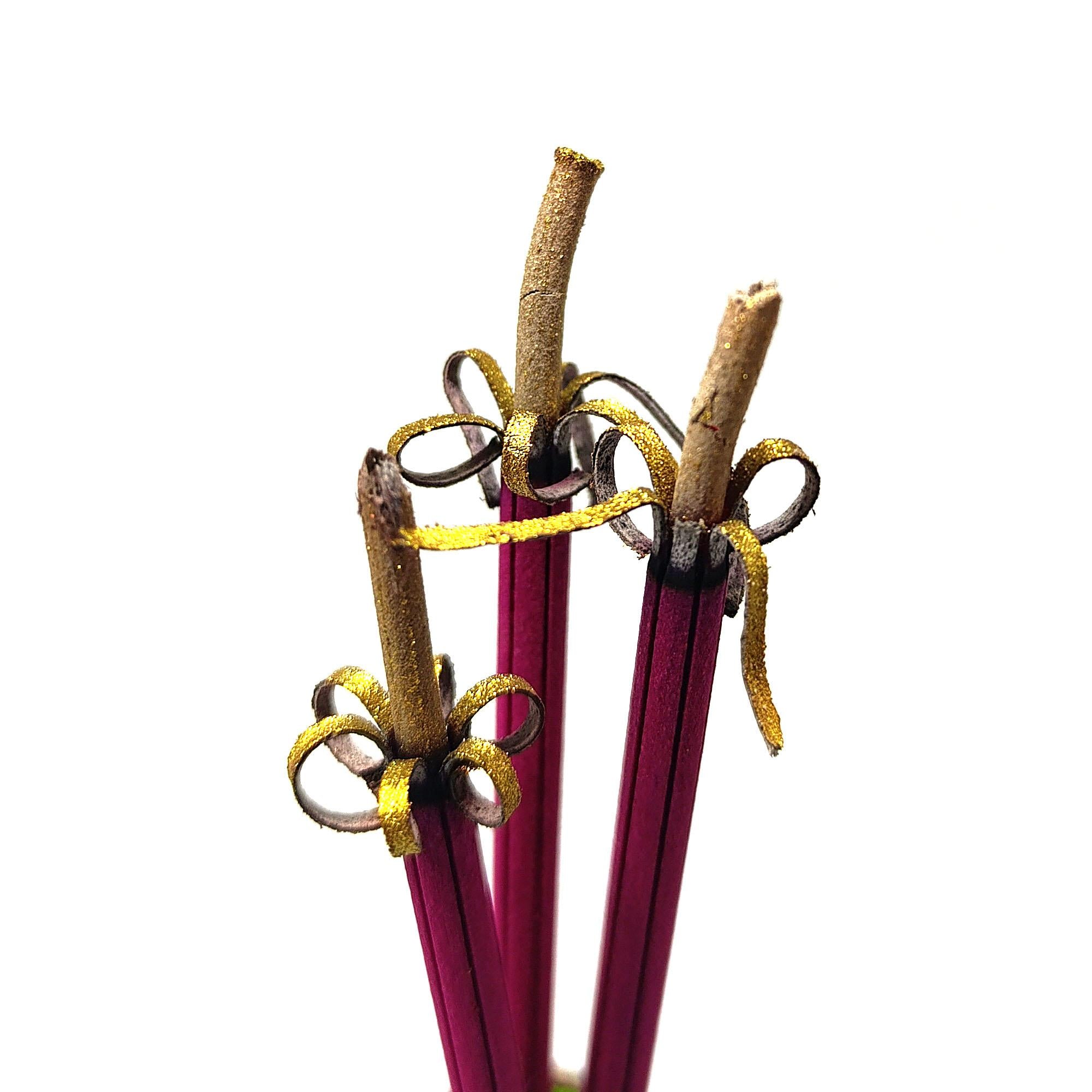 Ziyang 18pcs Flowers Bloom in Prosperity Chinese Incense Sticks for Blessings Wishes & Bad Spirit with Flower Ash Effect Aroma