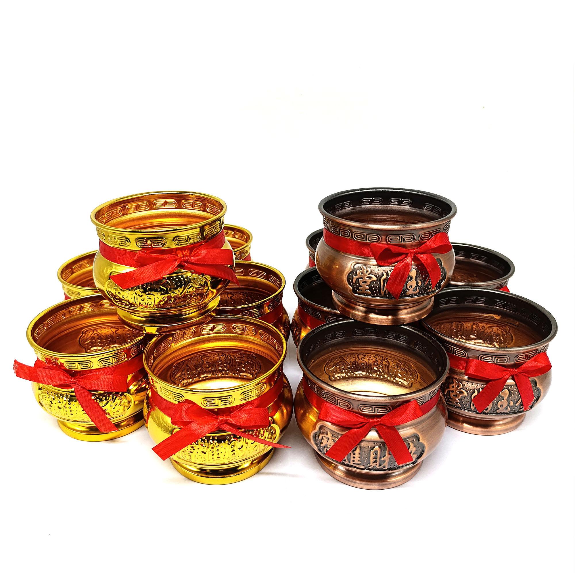 Ziyang 1PC Lucky Charm Chinese Incense Holder Made of Stainless Steel for Home and Event Ornaments