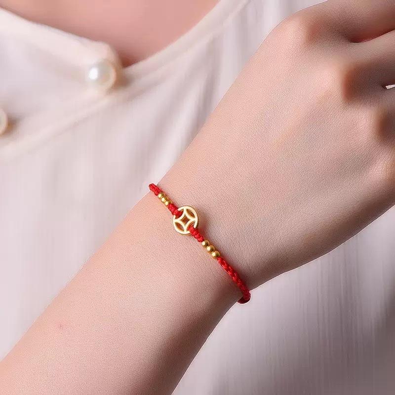 Lucky Red String Bracelet Adjustable Bracelet For Lucky Wealth Women Men Fashion Jewelry with Lucky Coin Amulet Bracelet