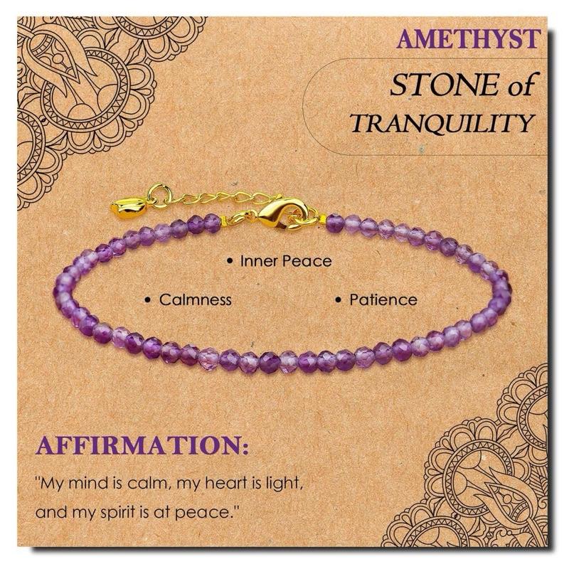 Ziyang Natural crystal energy stone bracelet 3mm lapis lazuli beads adjustable bracelet for women lapis lazuli faceted bracelet For gift Lucky charm