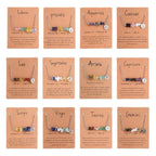 Ziyang 12 Constellation Natural Stone Beads Lucky Necklace for Men and Women - Fashion Jewelry Gift