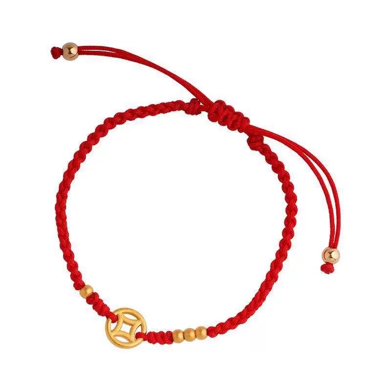 Lucky Red String Bracelet Adjustable Bracelet For Lucky Wealth Women Men Fashion Jewelry with Lucky Coin Amulet Bracelet