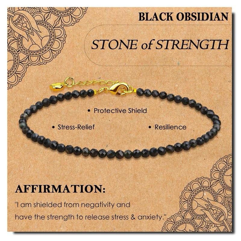 Ziyang Natural crystal energy stone bracelet 3mm lapis lazuli beads adjustable bracelet for women lapis lazuli faceted bracelet For gift Lucky charm