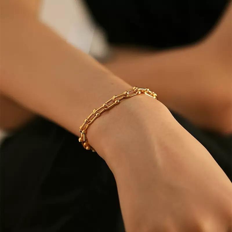 Ziyang U-Shape Horseshoe Bracelet Adjustable Bracelet For Women And Men Non Tarnish Minimalist Fashion Jewelry Accessories With box