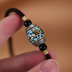 Ziyang Retro Tibetan Six-Syllable Mantra Auspicious Bead Necklace with Prayer Bead Pendant Unisex Fashionable Light Luxury Chain Cord