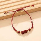 Ziyang Cinnabar Pixiu Bracelet Lucky Red String Bracelet Adjustable Bracelet For Women and Men jewelry