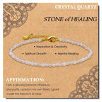Ziyang Natural crystal energy stone bracelet 3mm lapis lazuli beads adjustable bracelet for women lapis lazuli faceted bracelet For gift Lucky charm