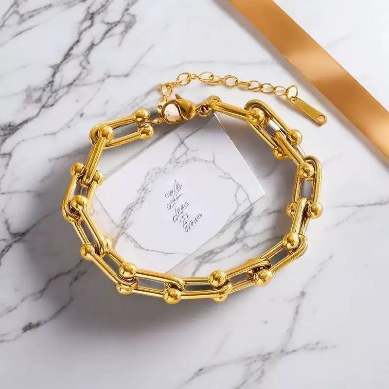 Ziyang U-Shape Horseshoe Bracelet Adjustable Bracelet For Women And Men Non Tarnish Minimalist Fashion Jewelry Accessories With box